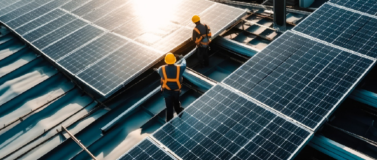 Intégration de panneaux photovoltaïques sur un site industriel : un premier pas vers une transition énergétique réussie.